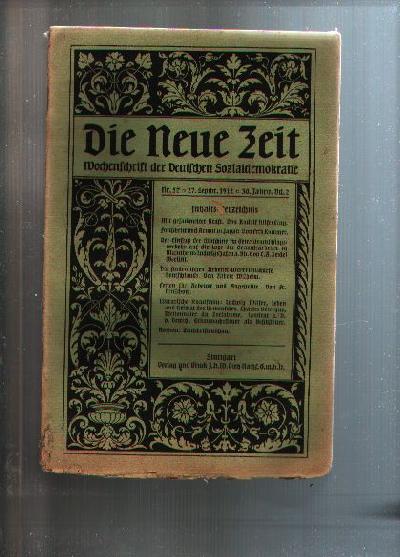 Die+neue+Zeit++Wochenschrift+der+deutschen+Sozialdemokratie+++Heft+Nr.+52++30.+Jg.+