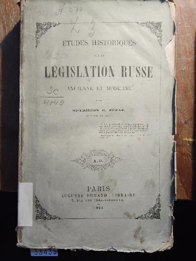 Etudes+Historiques+sur+la+Legislation+Russe++Ancienne+et+Moderne