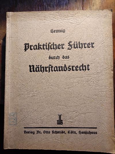 Praktischer+F%C3%BChrer+durch+das+N%C3%A4hrstandsrecht