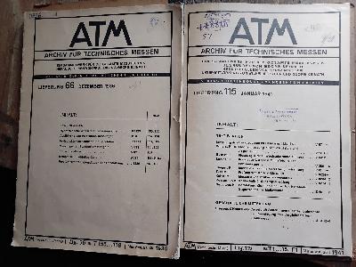 ATM++Archiv+f%C3%BCr+technisches+Messen++Lieferung+115+Januar+1941+bis+Lieferung+119+Mai+1941++sowie+beiliegend+Lieferung+66+Dezember+1936