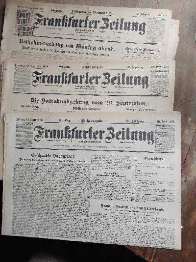 Frankfurter+Zeitung++Nr.+3+1936%2C+Nr.+491-493+1938+und+Nr.+189%2F190+1939