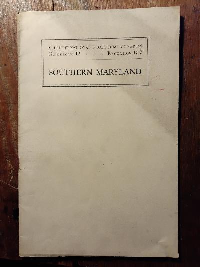 International+Geological+Congress+XVI+session++United+States%2C+1933+Guedebook+12%3A+Excursion+B-7++Southern+Maryland