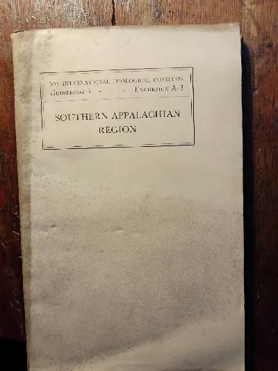 International+Geological+Congress+XVI+session++United+States%2C+1933+Guedebook+3%3A+Excursion+A-3++Southern+Appalachian+Region