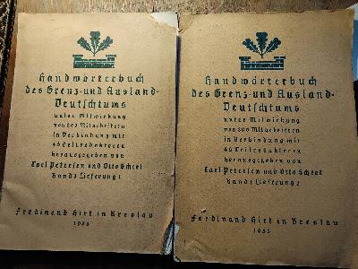 Handw%C3%B6rterbuch+des+Grenz-+und+Ausland-Deutschtums++Unter+Mitwirkung+von+800+Mitarbeitern+in+Verbindung+mit+40+Teilredaktoren++Band+1%2C+1.+und+2.+Lieferung+