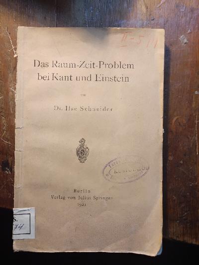 Das+Raum+-+Zeit+-+Problem+bei+Kant+und+Einstein