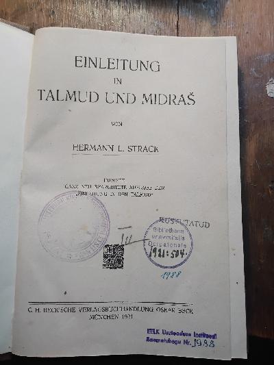 Einleitung+in+Talmud+und+Midras