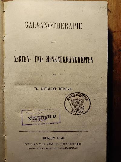 Galvanotherapie+der+Nerven+-+und+Muskelkrankheiten