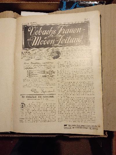 Vobachs+Frauen-+und+Moden+-+Zeitung++Jahrgang+1909%2F1910+++52+Hefte+completter+Jahrgang