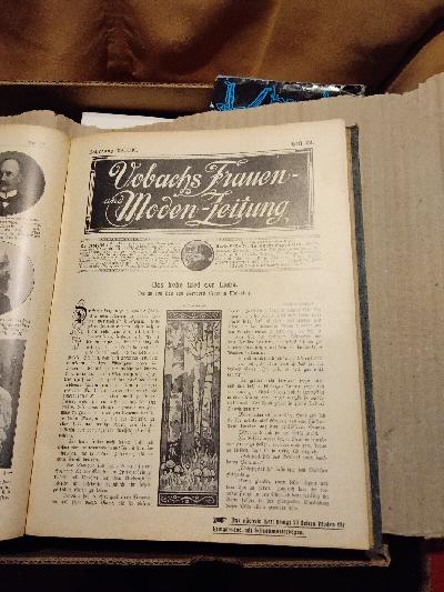 Vobachs+Frauen-+und+Moden+-+Zeitung++Jahrgang+1909%2F1910+++52+Hefte+completter+Jahrgang