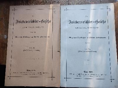 Die+Friedensrichter+-+Gesetze+nach+dem+Codex+der+Reichsgesetze+%C3%BCbersetzt++Heft+II++Die+Vorschriften+der+Civilprocessordnung+%C3%BCber+das+Verfahren+bei+den+Friedenrichter+-+Institutionen+nach+dem+Codex+der+Reichsgesetze%3B+Heft+III+Die+Vorschriften+der+Strafprocessordnung+%C3%BCber+das+Verfahren+bei+den+Friedenrichter+-+Institutionen+nach+dem+Codex+der+Reichsgesetze