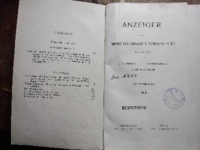 Finnisch+-+Ugrische+Forschungen++Zeitschrift+f%C3%BCr+finnisch+-+ugrische+Sprach+-+und+Volkskunde++Nebst+Anzeiger+unter+Mitwirkung+von++Fachgenossen++Band+XII+Heft+3