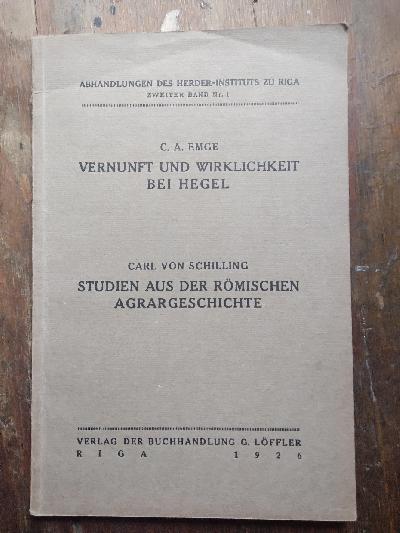 Vernunft+und+Wirklichkeit+bei+Hegel+++Studien+aus+der+r%C3%B6mischen+Agrargeschichte