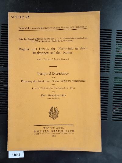 Vagina+und+Uterus+der+Pferdestute+in+ihren+Reaktionen+auf+den+Koitus