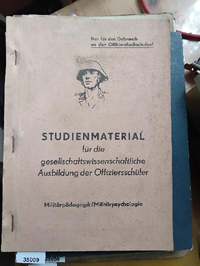 Studienmaterial+f%C3%BCr+die+gesellschaftswissenschaftliche+Ausbildung+der+Offizierssch%C3%BCler