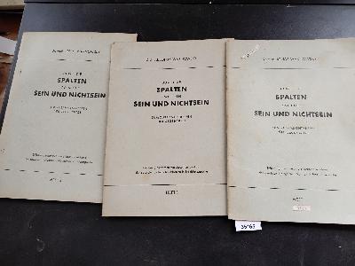 Durch+die+Spalten+zwischen+Sein+und+Nichtsein++Zum+Zusammentreffen+der+Gegens%C3%A4tze++Erfahrung+einer+metaphorischen+Entwicklung+der+absoluten+biologischen+Normen+in+Pr%C3%A4zisionssprache.+%283+Hefte%29.