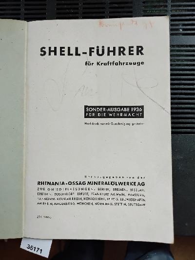 Shell+F%C3%BChrer+f%C3%BCr+Kraftfahrzeuge++Sonderausgabe+1936+f%C3%BCr+die+Wehrmacht