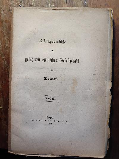 Sitzungsberichte+der+Gelehrten+Estnischen+Gesellschaft+1875