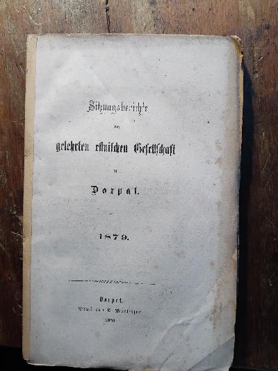 Sitzungsberichte+der+Gelehrten+Estnischen+Gesellschaft+1879