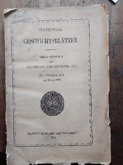 Hansische+Geschichtsbl%C3%A4tter++53.Jahrgang+1928+