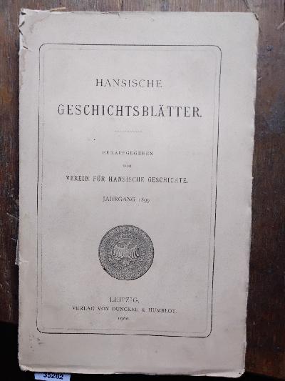Hansische+Geschichtsbl%C3%A4tter++Jahrgang+1899