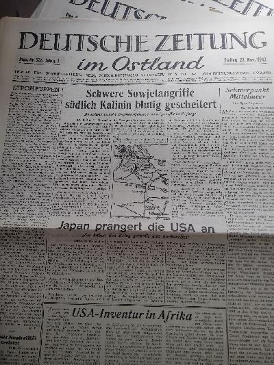 Deutsche+Zeitung+im+Ostland+13+Ausgaben+vom+3%2C4%2C5%2C6%2C11%2C13%2C15%2C17%2C19%2C20%2C27%2C29%2C30++November+1942