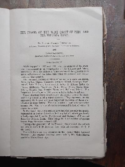 The+Fishes+of+the+West+Coast+of+Peru+and+the+Titicaca+Basin