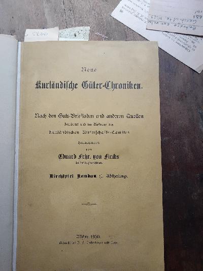 Neue+kurl%C3%A4ndische+G%C3%BCter+-+Chroniken++nach+den+Guts-Briefladen+und+anderen+Quellen+bearbeitet+und+im+Auftrage+des+Kurl%C3%A4ndischen+Ritterschafts-Comit%C3%A9s+herausgegeben++Kirchspiel+Kandau++%281.+Abtheilung%29++und+Kirchspiel+Kandau++%282.+Abtheilung%29