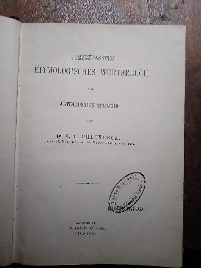 Kurzgefasstes+etymologisches+W%C3%B6rterbuch+der+Altindischen+Sprache