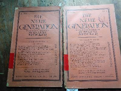 Die+neue+Generation+%28Zeitschrift%29+Heft+6%2F7+und+Heft+12+21.+Jahrgang++1925