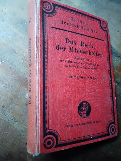 Das+Recht+der+Minderheiten++Materialien+zur+Einf%C3%BChrung+in+das+Verst%C3%A4ndnis+des+modernen+Minorit%C3%A4tenproblems.