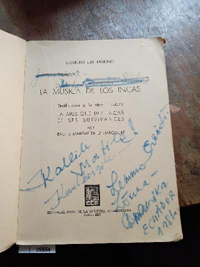 La+Musica+de+los+Incas+++rectificaci%C3%B3n+a+la+obra+intitulada+La+musique+des+Incas+et+ses+survivances+por+Ra%C3%BAl+y+Margarita+d%27Harcourt