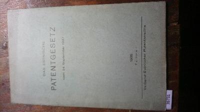 Das+estnische+Patentgesetz+vom+24.+September+1937