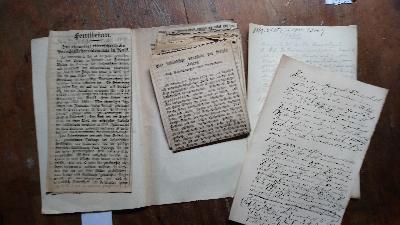 Sammlung+von+alten+Zeitungsartikel+und+handschriftlichen+Notizen+zur+Stadt+Walk+%28Valka%29