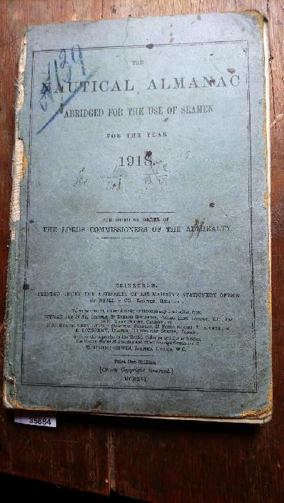 Nautical+Almanac+abridged+for+the+use+of+Seamen++for+the+Year+1918