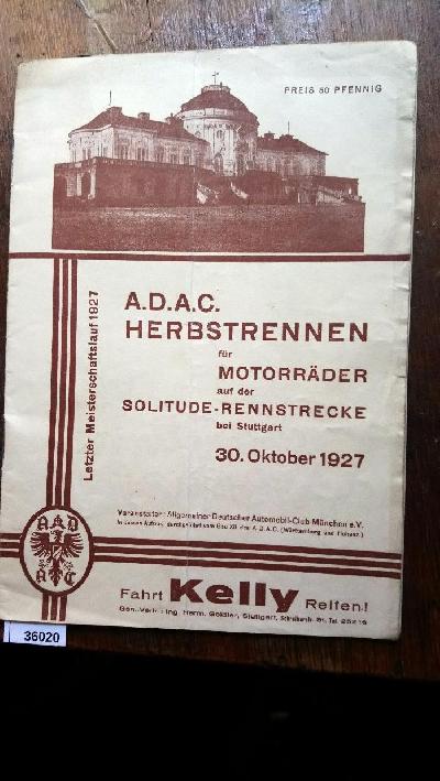 A.D.A.C.+Herbstrennen+f%C3%BCr+Motorr%C3%A4der+auf+der+Solitude+-+Rennstrecke+bei+Stuttgart+30.+Oktober+1927
