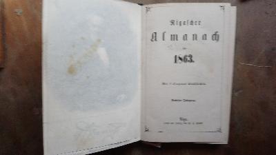 Rigascher+Almanach+f%C3%BCr+1863++Sechster+Jahrgang
