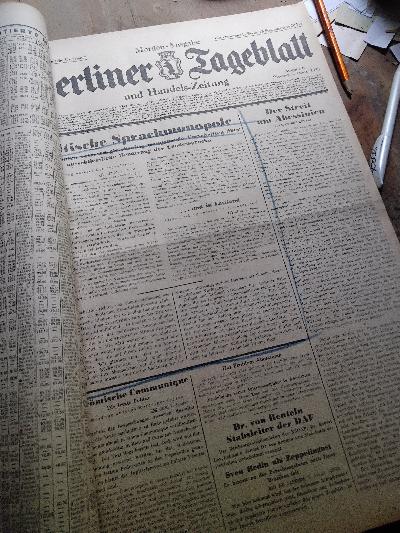 Berliner+Tageblatt+Nr.+4%2C5%2C11%2C12%2C13%2C14%2C16%2C18+des+64.+Jahrgangs+1935