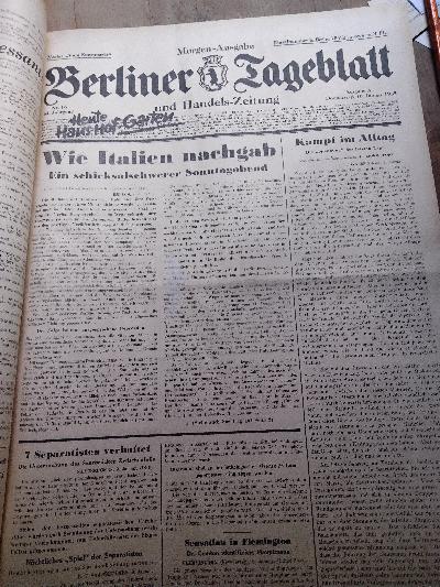 Berliner+Tageblatt+Nr.+4%2C5%2C11%2C12%2C13%2C14%2C16%2C18+des+64.+Jahrgangs+1935