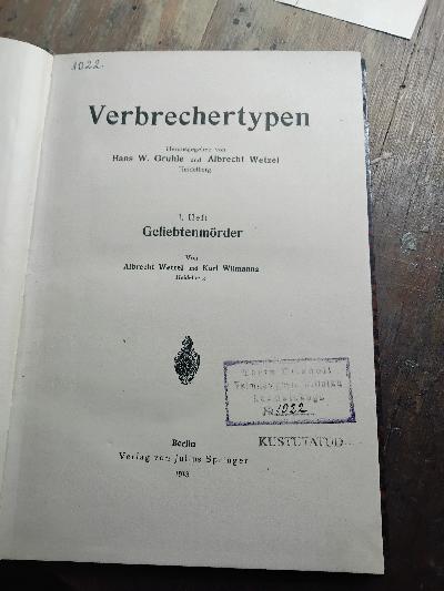 Verbrechertypen++I.++Heft++Geliebtenm%C3%B6rder