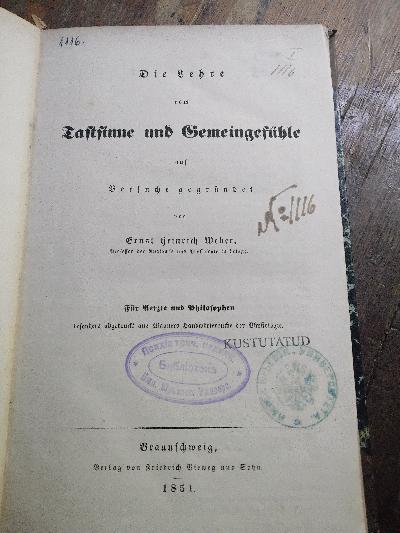 Die+Lehre+vom+Tastsinne+und+Gemeingef%C3%BChle++auf+Versuche+gegr%C3%BCndet++F%C3%BCr+Aerzte+und+Philosophen