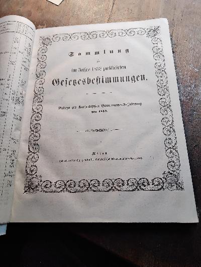 Sammlung der im Jahre 1854 bis 1866 publicirten Gesetzesbestimmungen  Beilage zur Kurländischen Gouvernements - Zeitung - Front Cover
