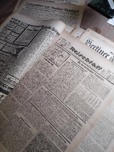 Berliner Tageblatt 54. Jahrgang Nr. 521-524,560-562 - Front Cover