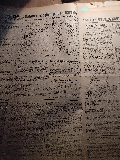 Berliner Tageblatt Nr.57-68,71-78,89-100  des 67. Jahrgangs  4. Februar bis 1. März - Front Cover