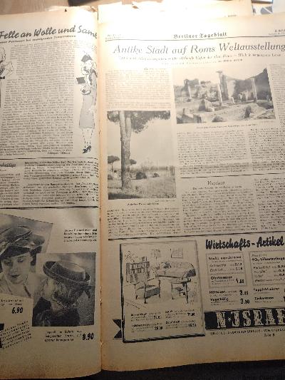 Berliner Tageblatt Nr.57-68,71-78,89-100  des 67. Jahrgangs  4. Februar bis 1. März - Front Cover
