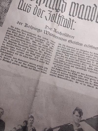 Gesellentagszeitung  Offizielles Festblatt zum 1. Deutschen Gesellentag 1933  München, 8. Juni 1933 - Front Cover