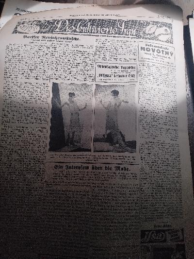 Prager Presse 8.  Jahrgang  Nr. 8,36,4344,50,69,70,77 und Fragmente der Ausgabe vom 1. Januar 1928 und  vom 1. Dezember 1929 - Front Cover