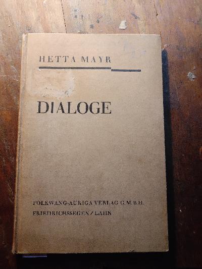 Dialoge - Front Cover