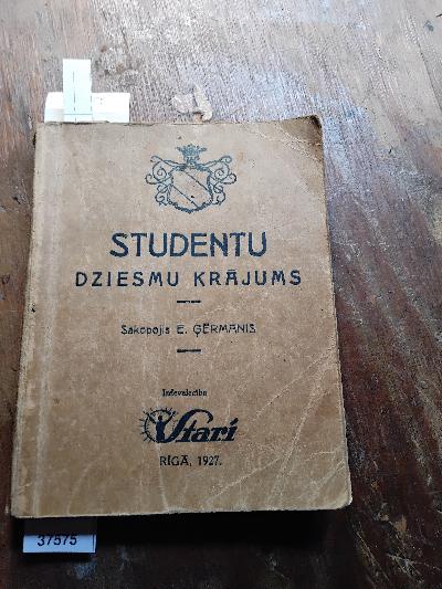 Studentu+Dziesmus+Krajums++%28Studentenlieder+Sammlung%29