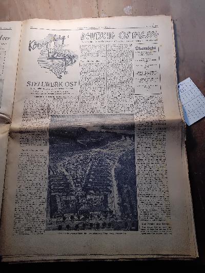 Deutsche Zeitung im Ostland   Heute Messeausgabe  Sonntag 12. Okt. 1941 - Front Cover