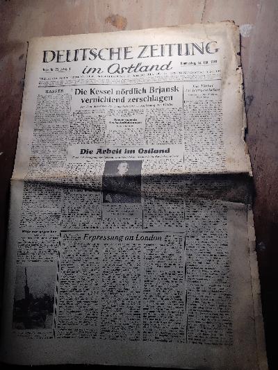 Deutsche+Zeitung+im+Ostland+Donnerstag+16.+Oktober+1941